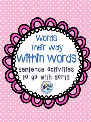 cover image of Word Study--Words Their Way--Within Word--Sentence Activities